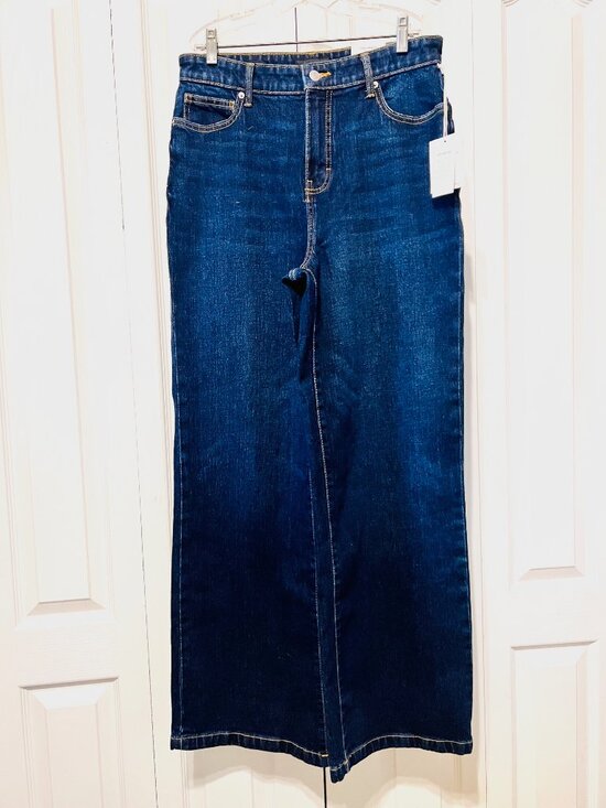 Free Assembly Denim - Free Assembly High Rise Wide Leg-NWT-Women's Blue Jeans/Denim-Size 4-Stretch